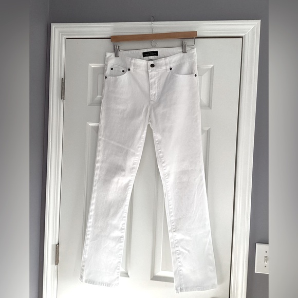 Ralph Lauren Denim - LRL Ralph Lauren Mid-Rise Heritage Straight Leg White Jeans 4
